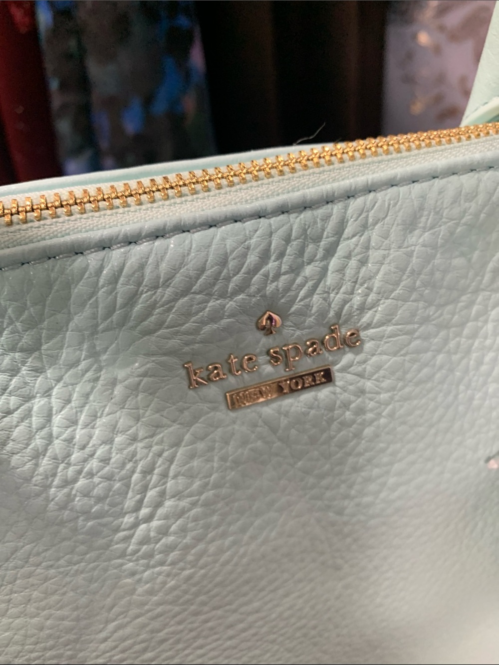 kate spade Mint Green Pebbled Leather Shoulder Bag - Picture 7 of 10